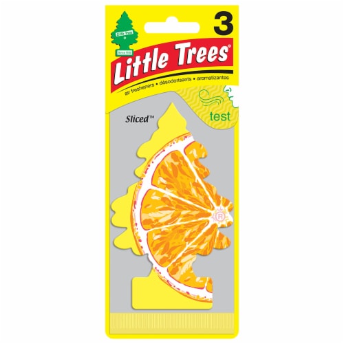 Little Trees® Sliced™ Citrus Car Air Fresheners Perspective: front