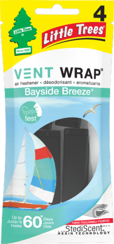 Little Trees® Vent Wrap Bayside Breeze Car Freshener Perspective: front