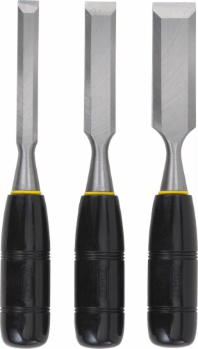 Stanley® Short Blade Wood Chisel Set - Silver Perspective: front