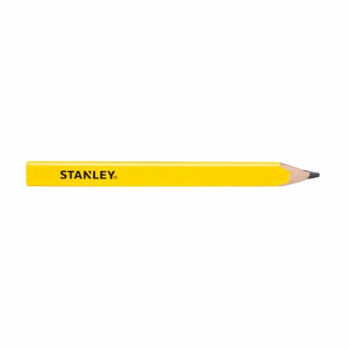 STANLEY #2 Graphite Flat Point Carpenter Pencil Perspective: front