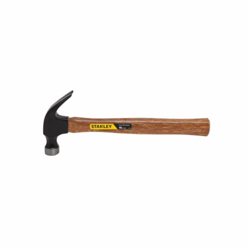 Stanley® Wood-Handle Curved Claw Nailing Hammer Perspective: front
