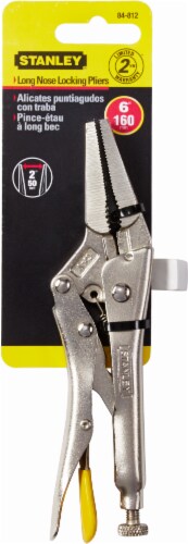 Stanley® MaxSteel™ Long Nose Locking Pliers - 6.75 Inch Perspective: front