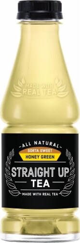 Straight Up Tea Sorta Sweet Honey Green Iced Tea Drink Perspective: front