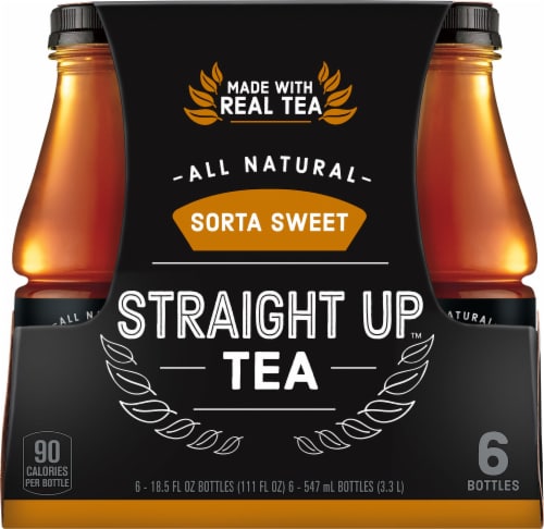 Straight Up Tea All Natural Sorta Sweet Black Tea Perspective: front