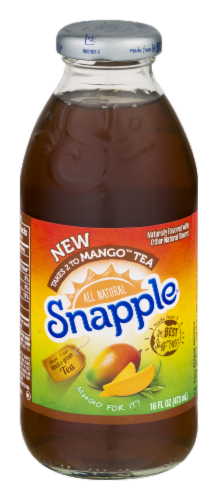 Snapple Mango Tea Perspective: front