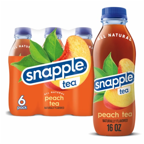 Snapple Zero Sugar Peach Tea, 16 fl oz, 12 count