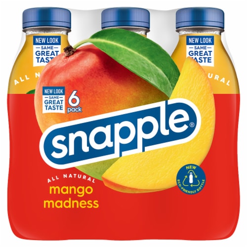 Snapple® Mango Madness Tea Beverage Perspective: front