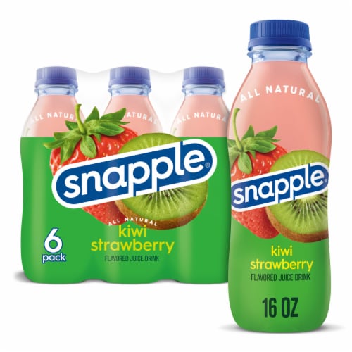 Snapple® Kiwi Strawberry Juice Drink, 6 bottles / 16 fl oz - Fred Meyer