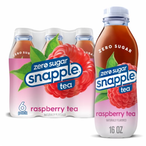 Snapple® Zero Sugar Raspberry Tea Perspective: front