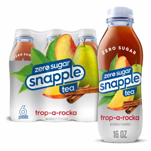 Snapple Zero Sugar Trop-a-Rocka Tea Perspective: front