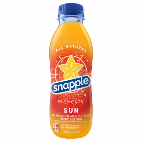 Snapple Elements Sun Flavored Juice Perspective: front