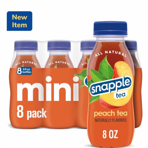 Snapple Peach Iced Tea Multipack Mini Bottles Perspective: front