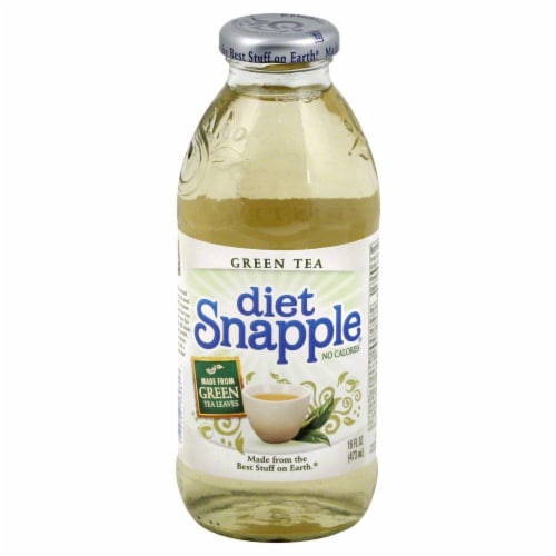 Snapple Diet Green Tea Perspective: front