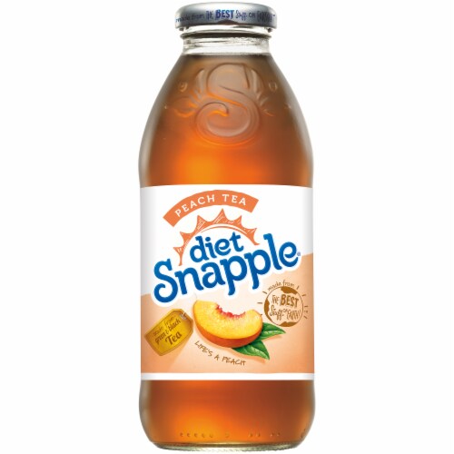 Diet Snapple Peach Tea Perspective: front