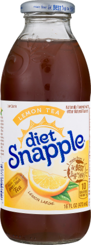 Snapple Diet Lemon Tea Perspective: front