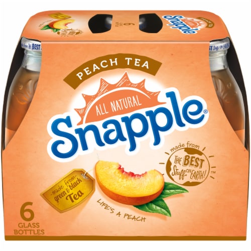 Snapple Peach Tea 16 Fl Oz Bottle, Flavored