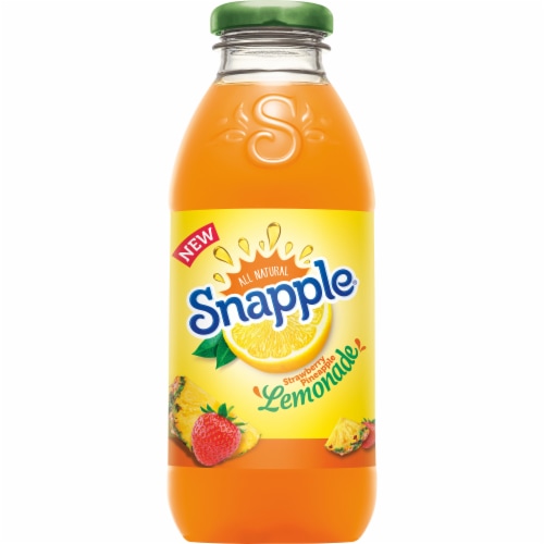Snapple Strawberry/Pineapple Lemonade Tea Perspective: front