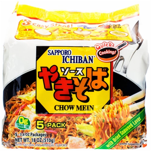Sapporo Ichiban® Chow Mein - 5 pack Perspective: front