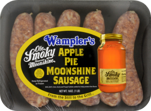 Wampler's Farm Apple Pie Sausage Links Perspective: front
