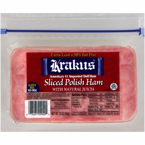 Krakus® Sliced Polish Ham Perspective: front