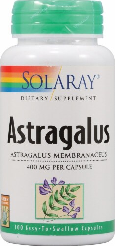 Solaray Astragalus Capsules 400mg Perspective: front