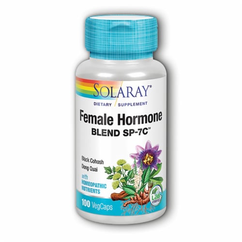 Solaray Female Hormone Blend Sp-7C 100 Veg Caps Perspective: front