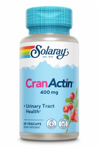 Solaray CranActin® Vegetarian Capsules Perspective: front