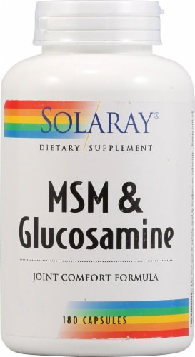 Solaray MSM and Glucosamine Perspective: front