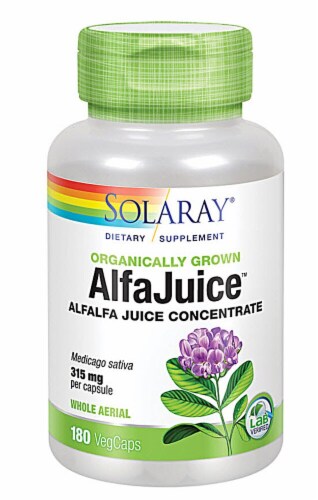 Solaray Alfajuice™ Vegetarian Capsules 315mg Perspective: front