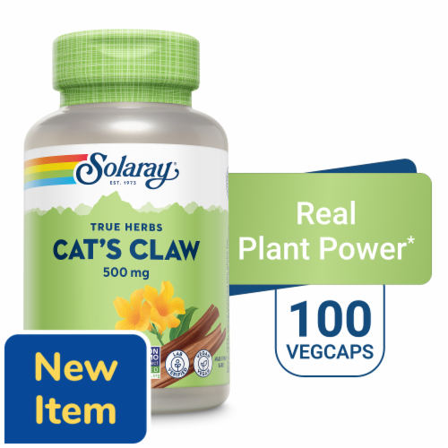 Solaray® Cat's Claw Capsules 500mg Perspective: front