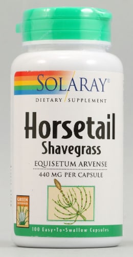 Solaray Horsetail Shavegrass Capsules 440mg Perspective: front