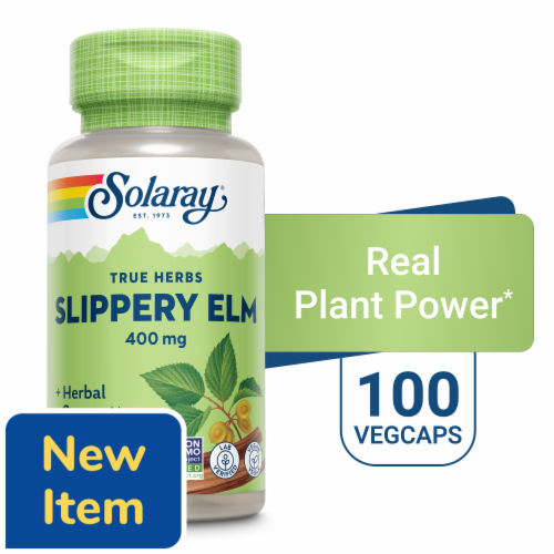 Solaray® Slippery Elm 400mg Perspective: front