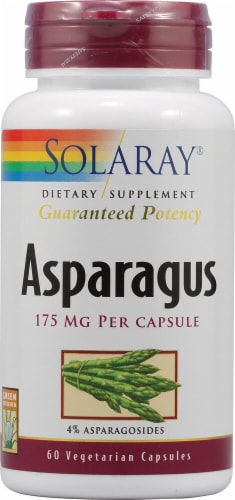 Solaray Asparagus Capsules 175mg Perspective: front