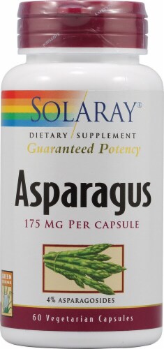 Solaray Asparagus Capsules 175mg Perspective: front