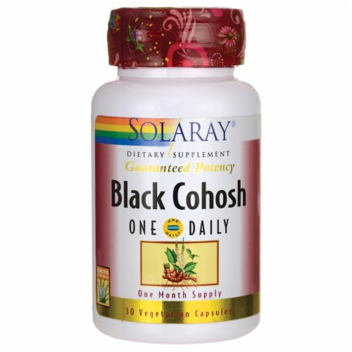 Solaray Black Cohosh One Daily 30 Veg Caps Perspective: front