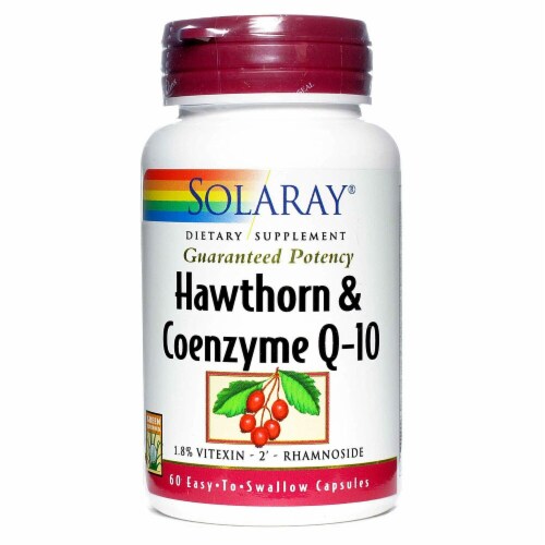 Solaray  Hawthorn and Coenzyme Q10 Two Daily Perspective: front