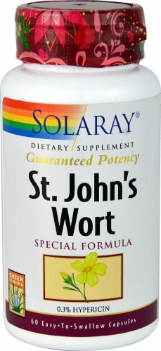 Solaray St. John's Wort Special Formula Capsules Perspective: front