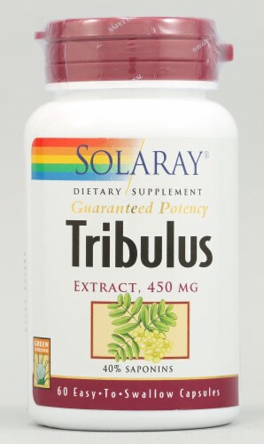 Solaray Tribulus Terrestris Extract Capsules 450 mg Perspective: front