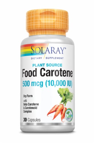Solaray® Plant Source Food Carotene Dietary Supplement Perspective: front