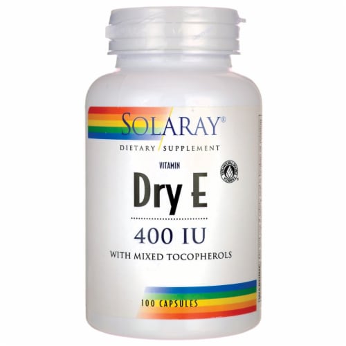 Solaray  Dry Form Vitamin E Perspective: front