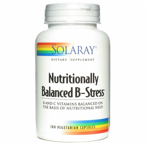 Solaray  Nutritionally Balanced B-Stress™ Perspective: front