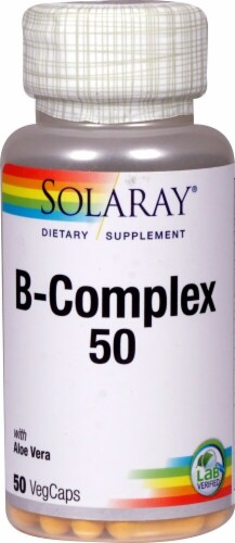 Solaray  B-Complex 50 Dietary Supplement Perspective: front