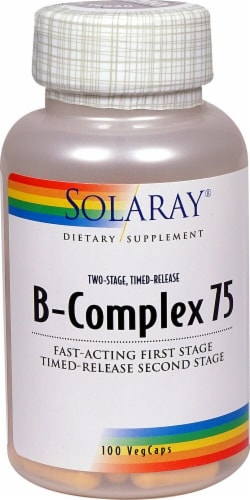 Solaray B-Complex 75 Perspective: front