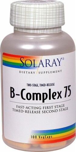 Solaray B-Complex 75 Perspective: front