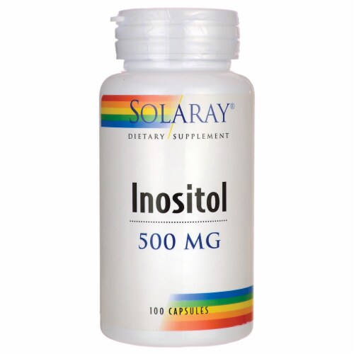 Solaray Inositol 500 mg 100 Caps Perspective: front