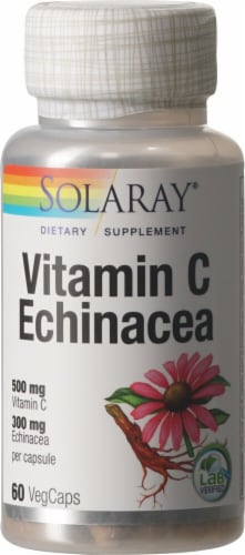 Solaray Vitamin C with Echinacea Perspective: front
