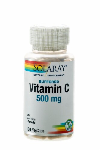 Solaray Buffered Vitamin C Perspective: front