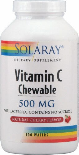 Solaray  Vitamin C Chewable   Natural Cherry Perspective: front