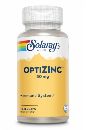 Solaray® OptiZinc® Dietary Supplements Perspective: front