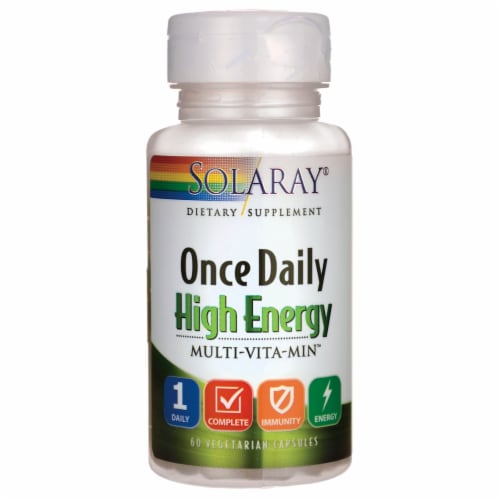 Solaray Once Daily High Energy 60 Caps Perspective: front